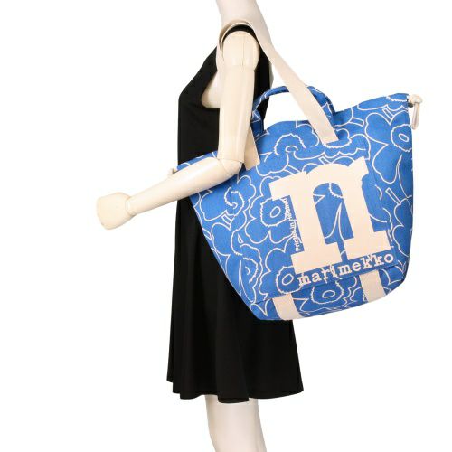 マリメッコ ショルダーバッグ レディース MONO CITY TOTE PIIRTO UNIKKO ブルー marimekko 094150 580 Blue/Off White