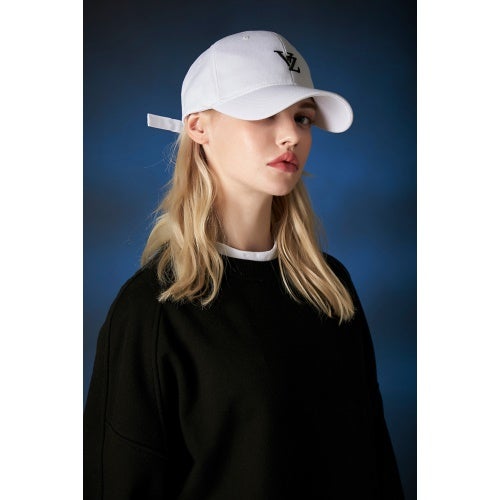 バザール 帽子 キャップ レディース 3D Monogram Logo Over Fit Ball Cap ホワイト VARZAR 507 WHITE