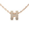 エルメス ネックレス レディース MINI POP H ブラウン HERMES H147992FO MARRON GLACE/PGD