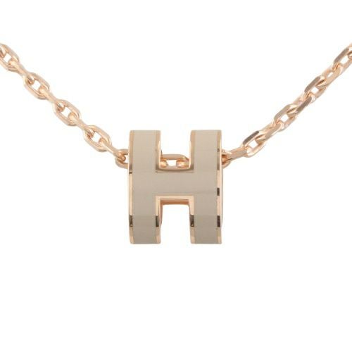 エルメス ネックレス レディース MINI POP H ブラウン HERMES H147992FO MARRON GLACE/PGD