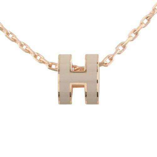 エルメス ネックレス レディース MINI POP H ブラウン HERMES H147992FO MARRON GLACE/PGD