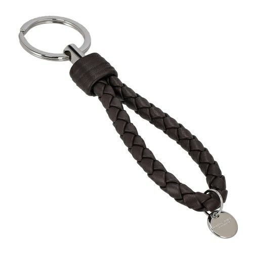 ボッテガヴェネタ キーリング メンズ レディース イントレチャート ブラック BOTTEGA VENETA 113539 V3UN1 2111