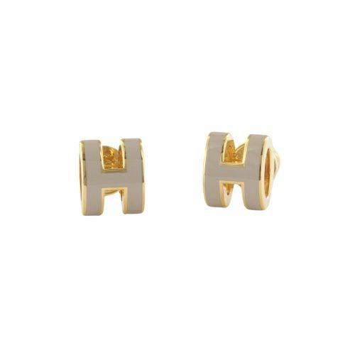 エルメス ピアス レディース ポップアッシュ ミニ MINI POP H ブラウン