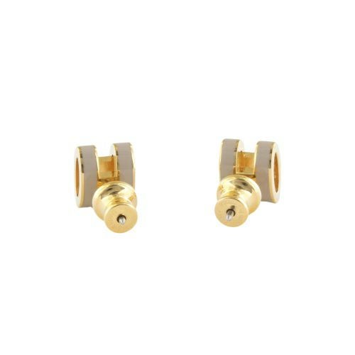 エルメス ピアス レディース MINI POP H ブラウン HERMES H608002F MARRON GLACE