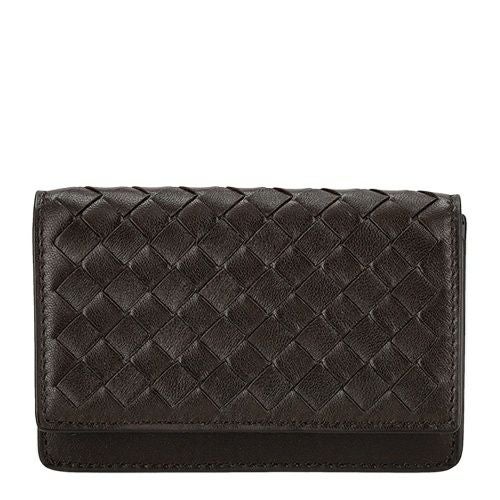 ボッテガヴェネタ カードケース 名刺入れ メンズ イントレチャート ブラウン BOTTEGA VENETA 133945 V3UN1 2145