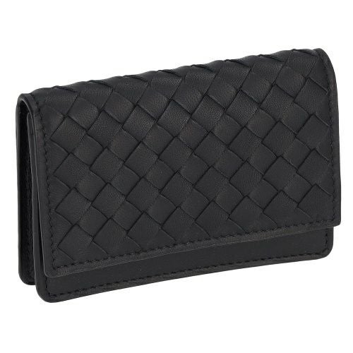 ボッテガヴェネタ カードケース 名刺入れ メンズ イントレチャート ブラック BOTTEGA VENETA 133945 V3UN1 8803