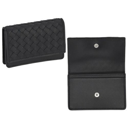 ボッテガヴェネタ カードケース 名刺入れ メンズ イントレチャート ブラック BOTTEGA VENETA 133945 V3UN1 8803