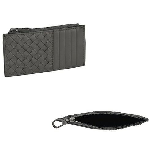 Bottega Veneta シルバー　ダークグレー ケース　小銭入れ ボッテガ・ヴェネタ コインケース メンズ ブランド BOTTEGA VENETA