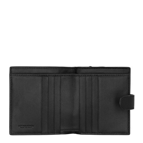 ボッテガヴェネタ 二つ折り財布 メンズ イントレチャート ブラック BOTTEGA VENETA 121059 V3UN1 8803