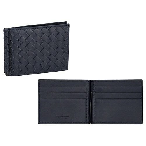 ボッテガヴェネタ 二つ折り財布 メンズ イントレチャート ネイビー BOTTEGA VENETA 123180 V47W1 8974