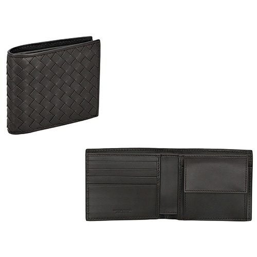 ボッテガヴェネタ 二つ折り財布 メンズ イントレチャート ブラウン BOTTEGA VENETA 193642 V47W1 2008