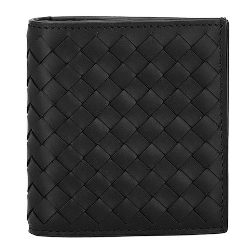 ボッテガヴェネタ 二つ折り財布 メンズ イントレチャート ブラック BOTTEGA VENETA 222338 V47W1 1000
