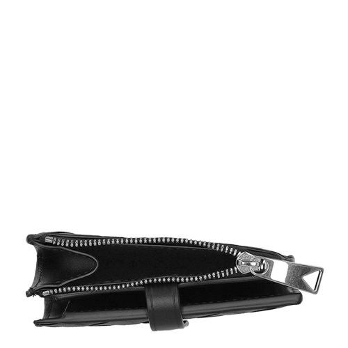 ボッテガヴェネタ 二つ折り財布 レディース イントレチャート ブラック BOTTEGA VENETA 600270 V3UH2 8803