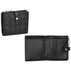 ボッテガヴェネタ 二つ折り財布 レディース イントレチャート ブラック BOTTEGA VENETA 600270 V3UH2 8803