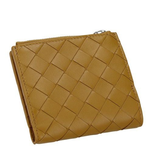 ボッテガヴェネタ 二つ折り財布 レディース イントレチャート ブラウン BOTTEGA VENETA 600270 V48A1 2596