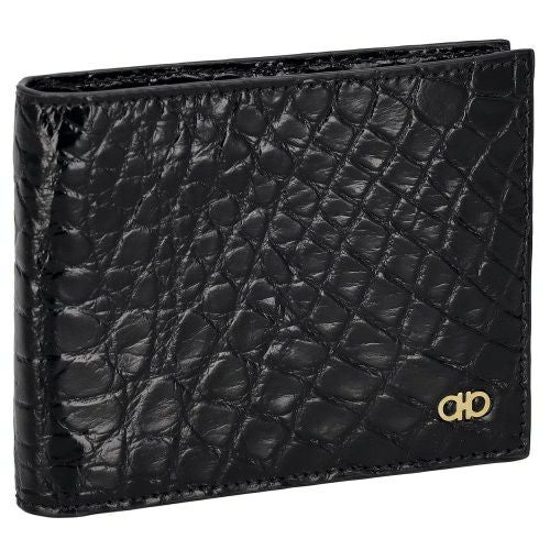 フェラガモ 二つ折り財布 メンズ ブラック FERRAGAMO 661451 776198