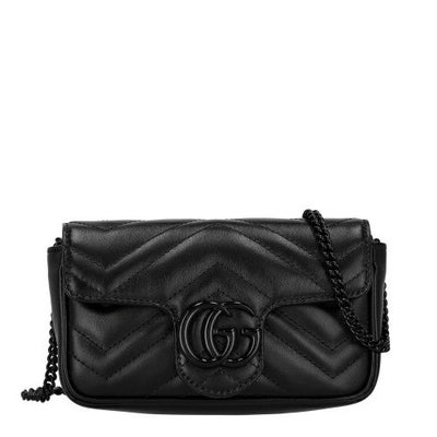グッチ GUCCI ショルダーバッグ レディース ARIA GG Marmont ブラック 
