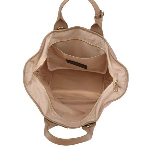 フルラ ハンドバッグ レディース ピューマ カラーブロック リサイクル ナイロン ラージ トートバッグ ピンク FURLA WB01249 BX3050 3177S