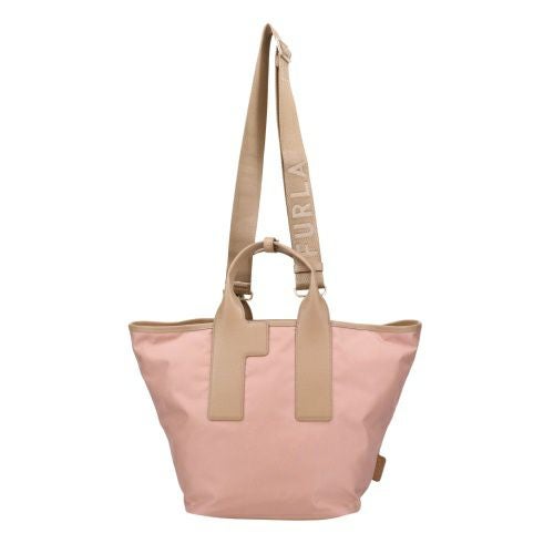 フルラ ハンドバッグ レディース ピューマ カラーブロック リサイクル ナイロン ラージ トートバッグ ピンク FURLA WB01249 BX3050 3177S