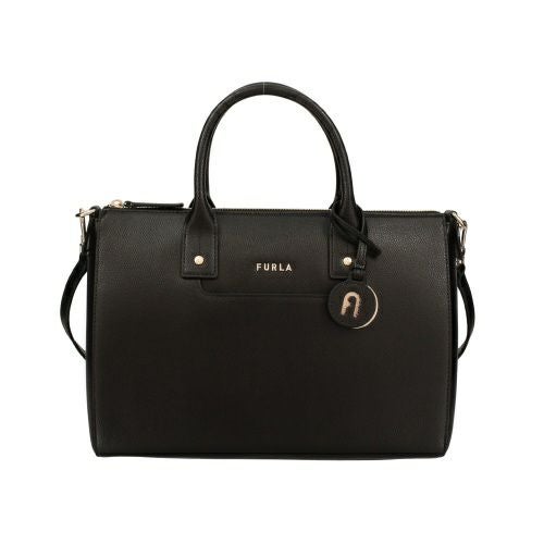 フルラ ハンドバッグ レディース リンダ サフィアーノ レザー ミディアム サッチェル ブラック FURLA WB01287 ARE000 O6000