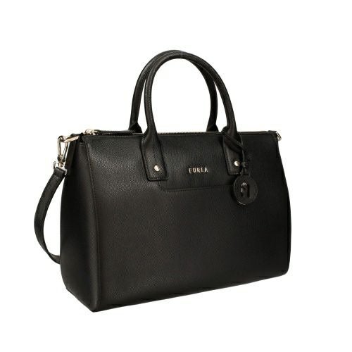 フルラ ハンドバッグ レディース リンダ サフィアーノ レザー ミディアム サッチェル ブラック FURLA WB01287 ARE000 O6000