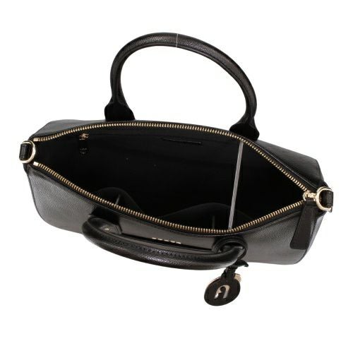 フルラ ハンドバッグ レディース リンダ サフィアーノ レザー ミディアム サッチェル ブラック FURLA WB01287 ARE000 O6000