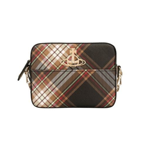 ヴィヴィアンウエストウッド ショルダーバッグ レディース マルチカラー Vivienne Westwood 4304006YU S001K D101 TARTAN BROWN/BLACK