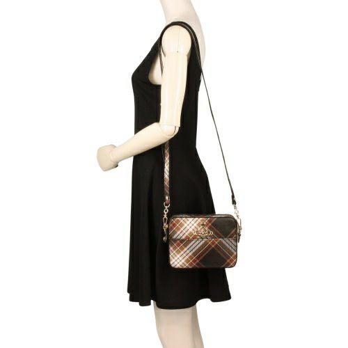 ヴィヴィアンウエストウッド ショルダーバッグ レディース マルチカラー Vivienne Westwood 4304006YU S001K D101 TARTAN BROWN/BLACK