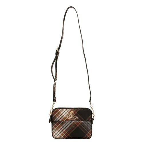 ヴィヴィアンウエストウッド ショルダーバッグ レディース マルチカラー Vivienne Westwood 4304006YU S001K D101 TARTAN BROWN/BLACK