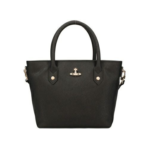 ヴィヴィアンウエストウッド トートバッグ レディース ブラック Vivienne Westwood 4204007TU L0040 N401 BLACK/ GOLD DIAM ORB