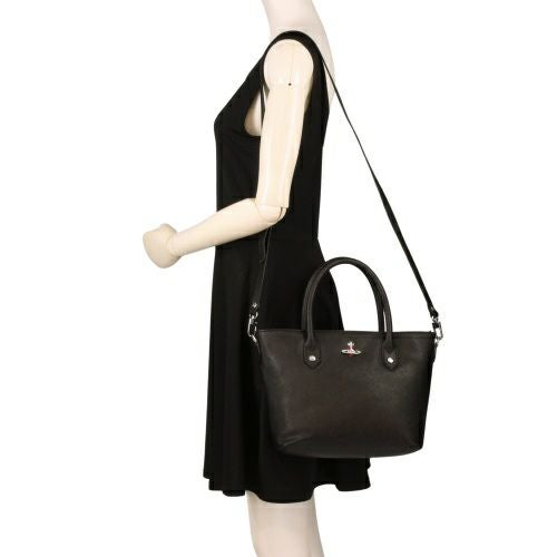 ヴィヴィアンウエストウッド トートバッグ レディース ブラック Vivienne Westwood 4204007TU L0040 N402 BLACK/RED DIAM ORB