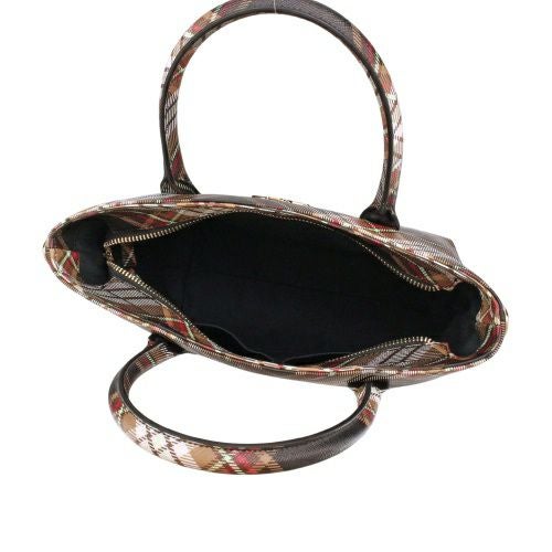 ヴィヴィアンウエストウッド トートバッグ レディース マルチカラー Vivienne Westwood 4204007TU S001K D101 TARTAN BROWN/BLACK