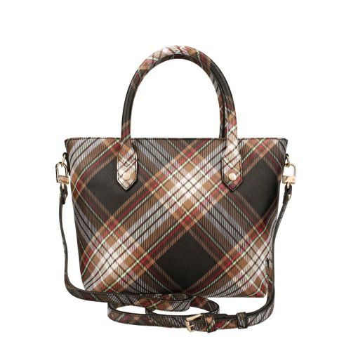 ヴィヴィアンウエストウッド トートバッグ レディース マルチカラー Vivienne Westwood 4204007TU S001K D101 TARTAN BROWN/BLACK