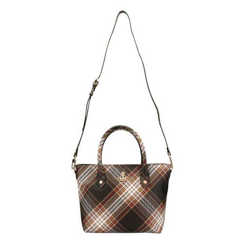 ヴィヴィアンウエストウッド トートバッグ レディース マルチカラー Vivienne Westwood 4204007TU S001K D101 TARTAN BROWN/BLACK