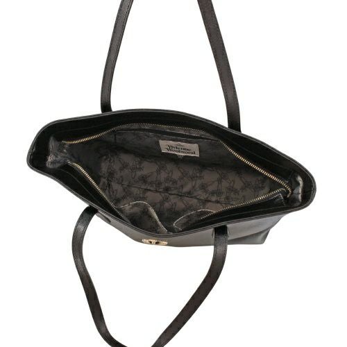 ヴィヴィアンウエストウッド トートバッグ レディース ブラック Vivienne Westwood 4205007D L0040 N401 BLACK/ GOLD DIAM ORB