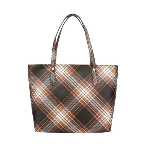 ヴィヴィアンウエストウッド トートバッグ レディース マルチカラー Vivienne Westwood 4205007DW S001K D101 TARTAN BROWN/BLACK