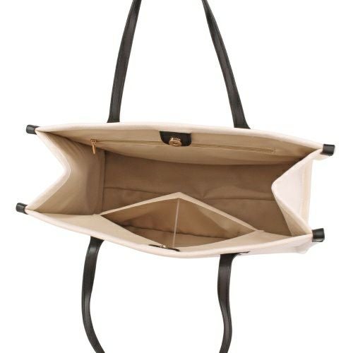 ビバリーヒルズポロクラブ トートバッグ レディース ホワイト BEVERLY HILLS POLO CLUB BH2013N キナリ/ブラック