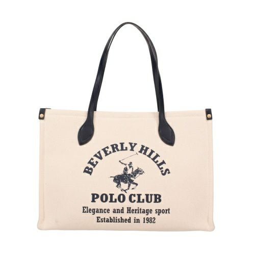 ビバリーヒルズポロクラブ トートバッグ レディース ネイビー BEVERLY HILLS POLO CLUB BH2013N キナリ/ネイビー