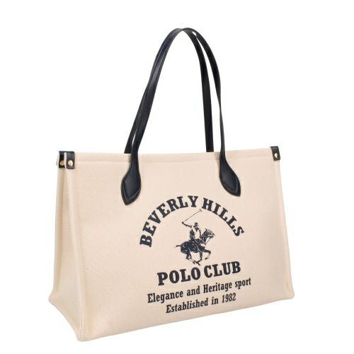 ビバリーヒルズポロクラブ トートバッグ レディース ネイビー BEVERLY HILLS POLO CLUB BH2013N キナリ/ネイビー