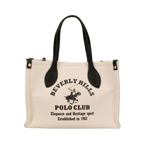 ビバリーヒルズポロクラブ トートバッグ レディース ブラック BEVERLY HILLS POLO CLUB BH2014N キナリ/ブラック