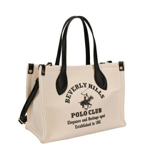 ビバリーヒルズポロクラブ トートバッグ レディース ブラック BEVERLY HILLS POLO CLUB BH2014N キナリ/ブラック