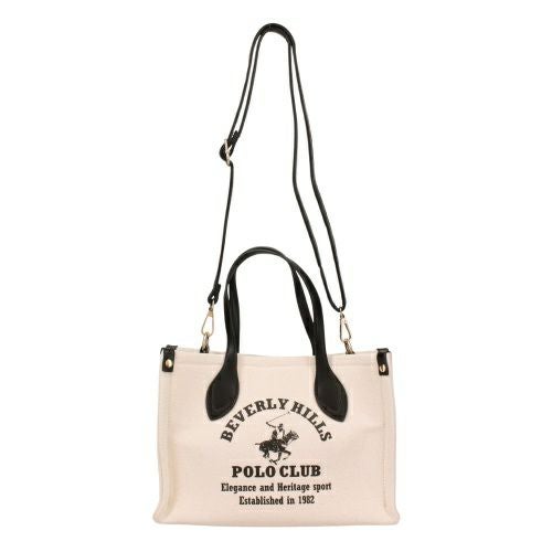ビバリーヒルズポロクラブ トートバッグ レディース ブラック BEVERLY HILLS POLO CLUB BH2014N キナリ/ブラック