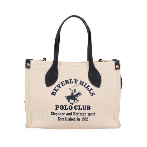 ビバリーヒルズポロクラブ トートバッグ レディース ネイビー BEVERLY HILLS POLO CLUB BH2014N キナリ/ネイビー
