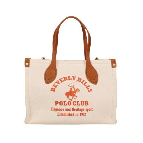 ビバリーヒルズポロクラブ トートバッグ レディース オレンジ BEVERLY HILLS POLO CLUB BH2014N キナリ/オレンジ