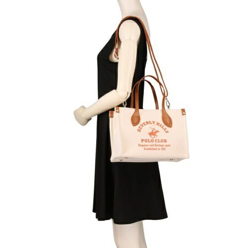 ビバリーヒルズポロクラブ トートバッグ レディース オレンジ BEVERLY HILLS POLO CLUB BH2014N キナリ/オレンジ