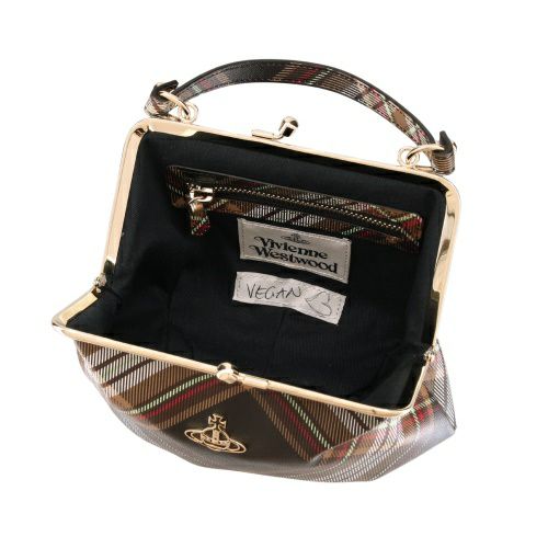 ヴィヴィアンウエストウッド ハンドバッグ レディース マルチカラー Vivienne Westwood 52020003U S001K D101 TARTAN BROWN/BLACK