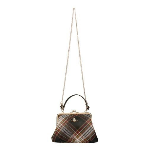 ヴィヴィアンウエストウッド ハンドバッグ レディース マルチカラー Vivienne Westwood 52020003U S001K D101 TARTAN BROWN/BLACK