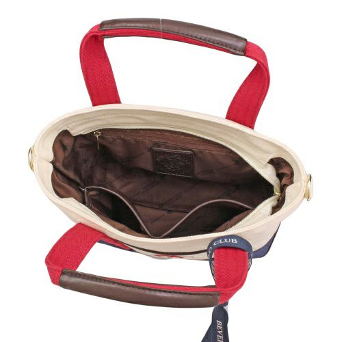 ビバリーヒルズポロクラブ ハンドバッグ レディース レッド BEVERLY HILLS POLO CLUB BH1006N WH/RED/RED