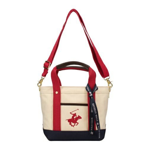 ビバリーヒルズポロクラブ ハンドバッグ レディース レッド BEVERLY HILLS POLO CLUB BH1006N WH/RED/RED