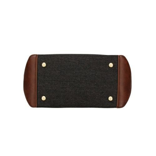 ビバリーヒルズポロクラブ ハンドバッグ レディース ブラック BEVERLY HILLS POLO CLUB BH1006N DBK/DBK/IV